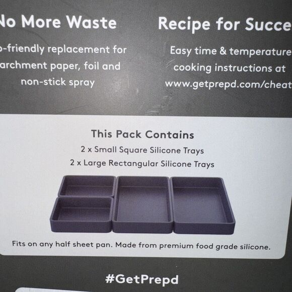 Prep'd Cheat Sheets - Original Sheet Pan Dividers  (4 Dividers) - Picture 5 of 8